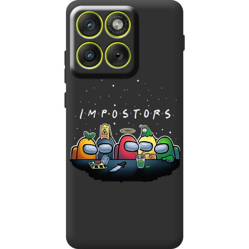 Чорний чохол BoxFace Moto Edge 70 Among Us Impostors