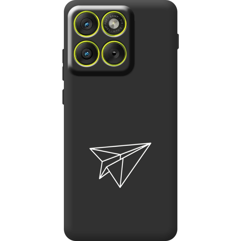 Чорний чохол BoxFace Moto Edge 70 Paper Plane