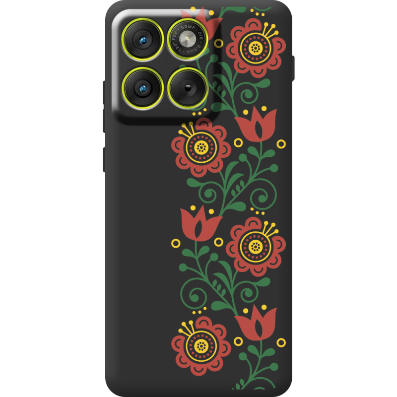 Чорний чохол BoxFace Moto Edge 70 Ethno