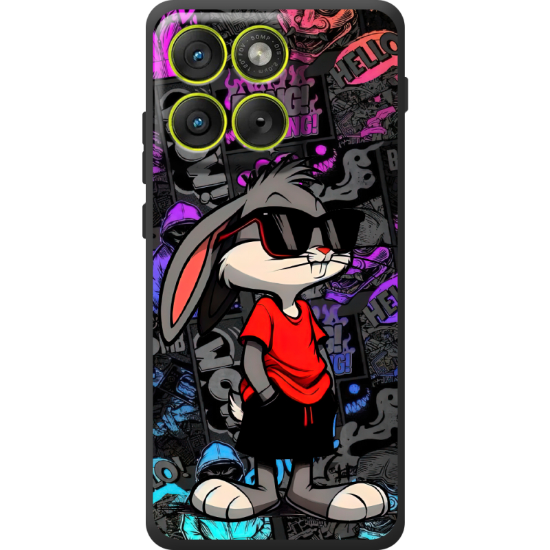 Чорний чохол BoxFace Moto Edge 70 Малий вухань