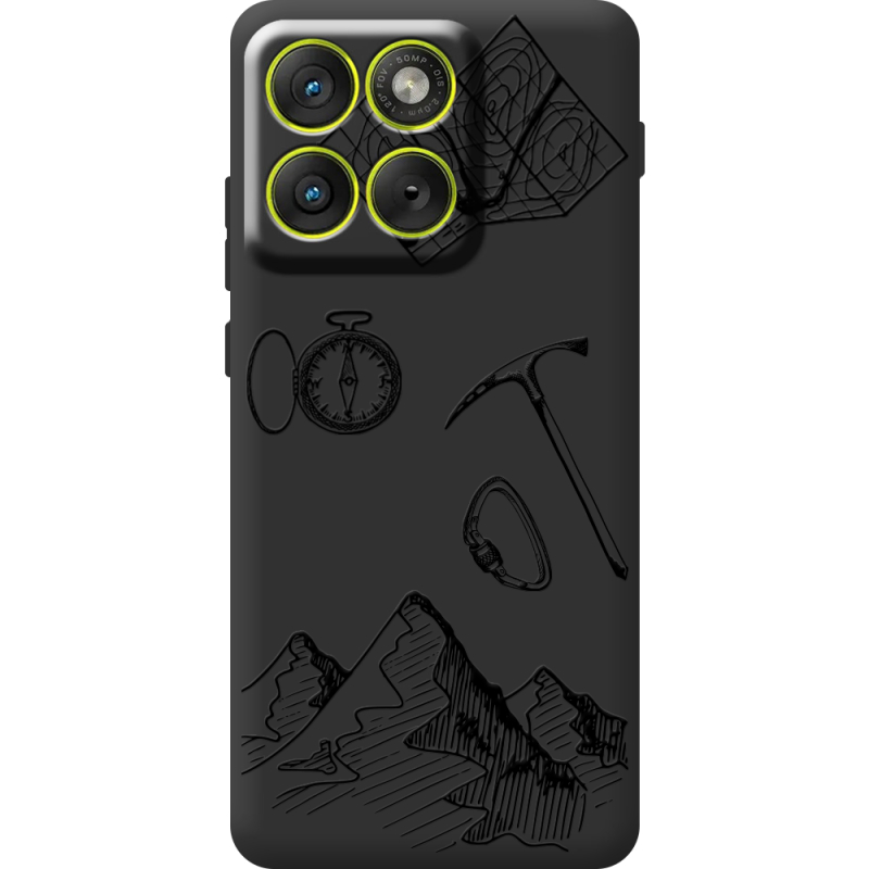 Чорний чохол BoxFace Moto Edge 70 Mountains