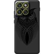 Чорний чохол BoxFace Moto Edge 70 Owl