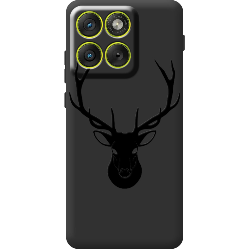 Чорний чохол BoxFace Moto Edge 70 Deer
