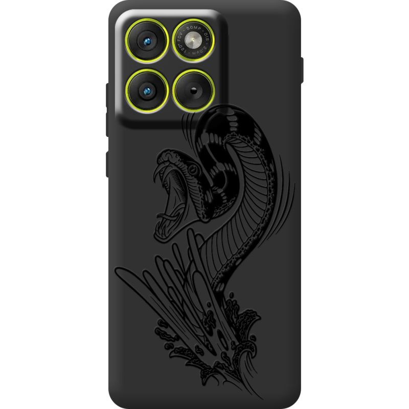 Чорний чохол BoxFace Moto Edge 70 Snake