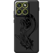 Чорний чохол BoxFace Moto Edge 70 Snake