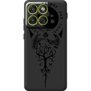 Чорний чохол BoxFace Moto Edge 70 Hugin and Munin