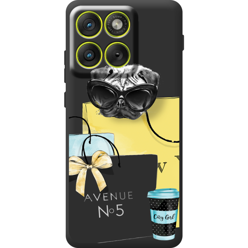 Прозорий чохол BoxFace Moto Edge 70 Fashion Pug