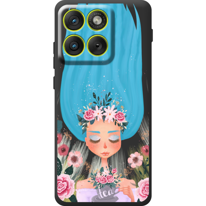 Прозорий чохол BoxFace Moto Edge 70 Blue Hair