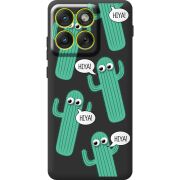 Прозорий чохол BoxFace Moto Edge 70 с 3D-глазками HIYA