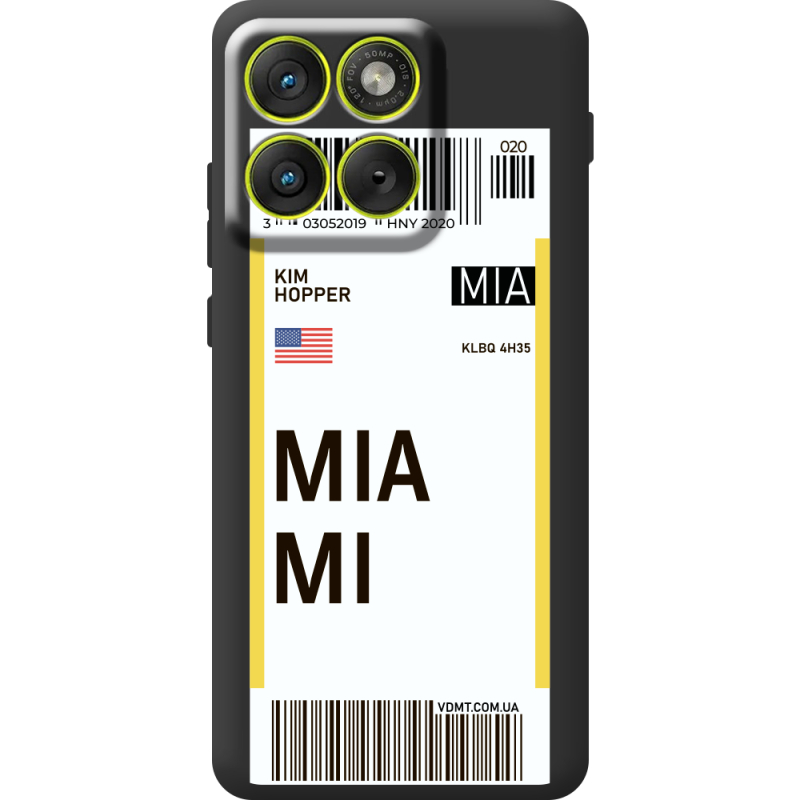 Прозорий чохол BoxFace Moto Edge 70 Ticket Miami