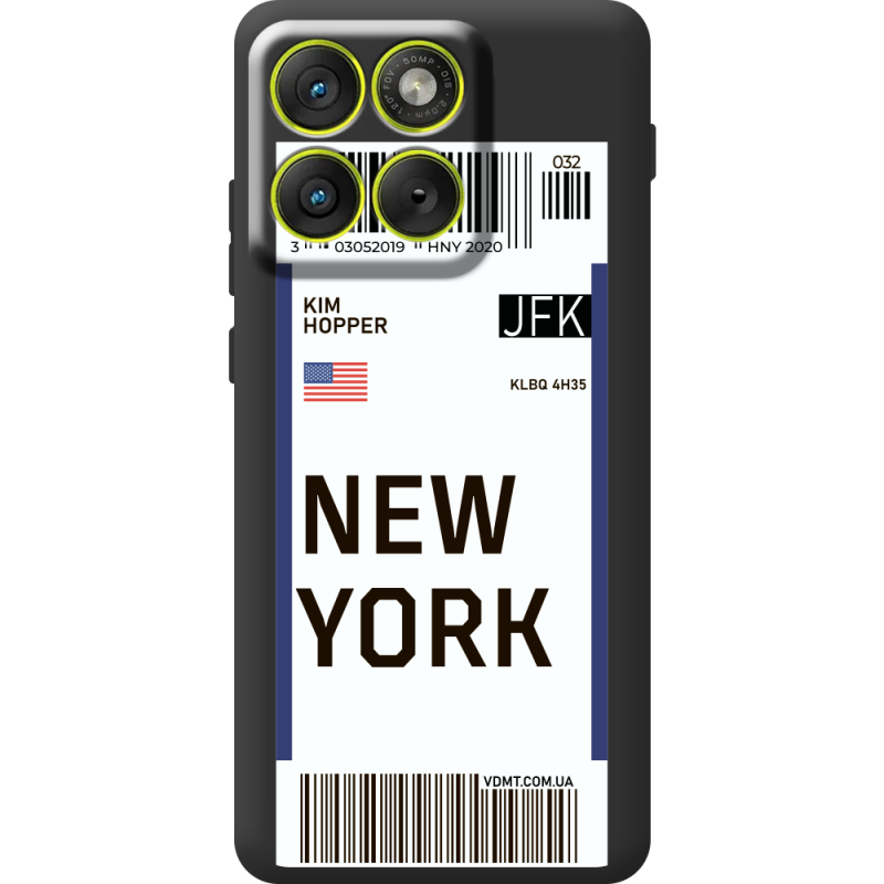 Прозорий чохол BoxFace Moto Edge 70 Ticket New York