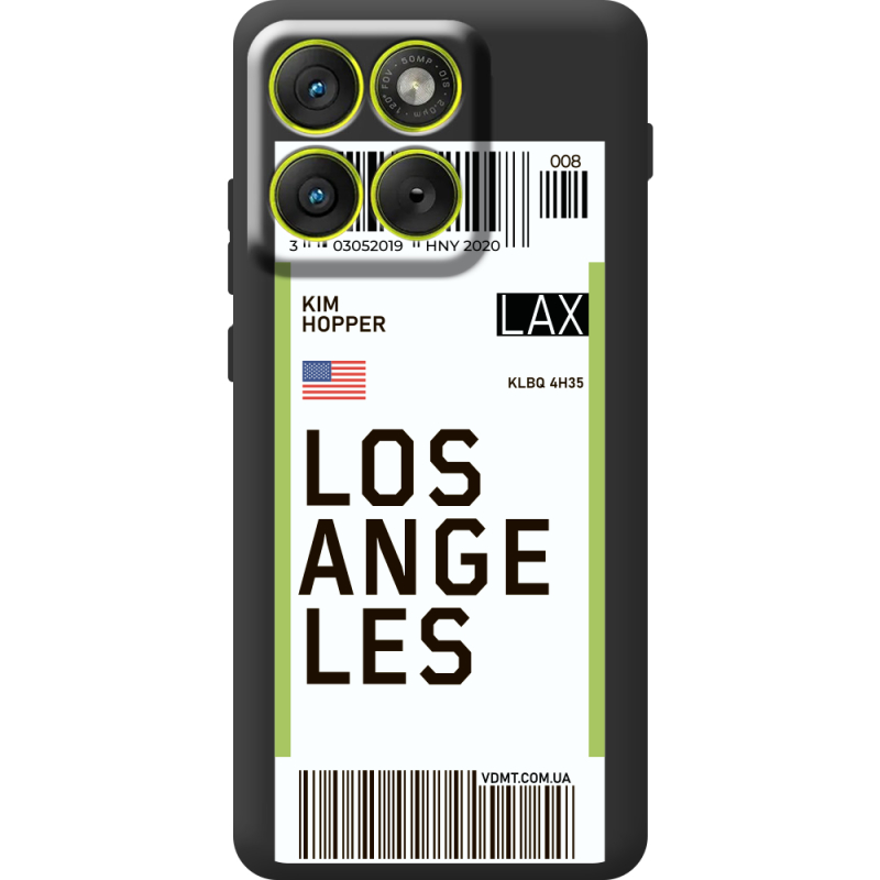 Прозорий чохол BoxFace Moto Edge 70 Ticket Los Angeles