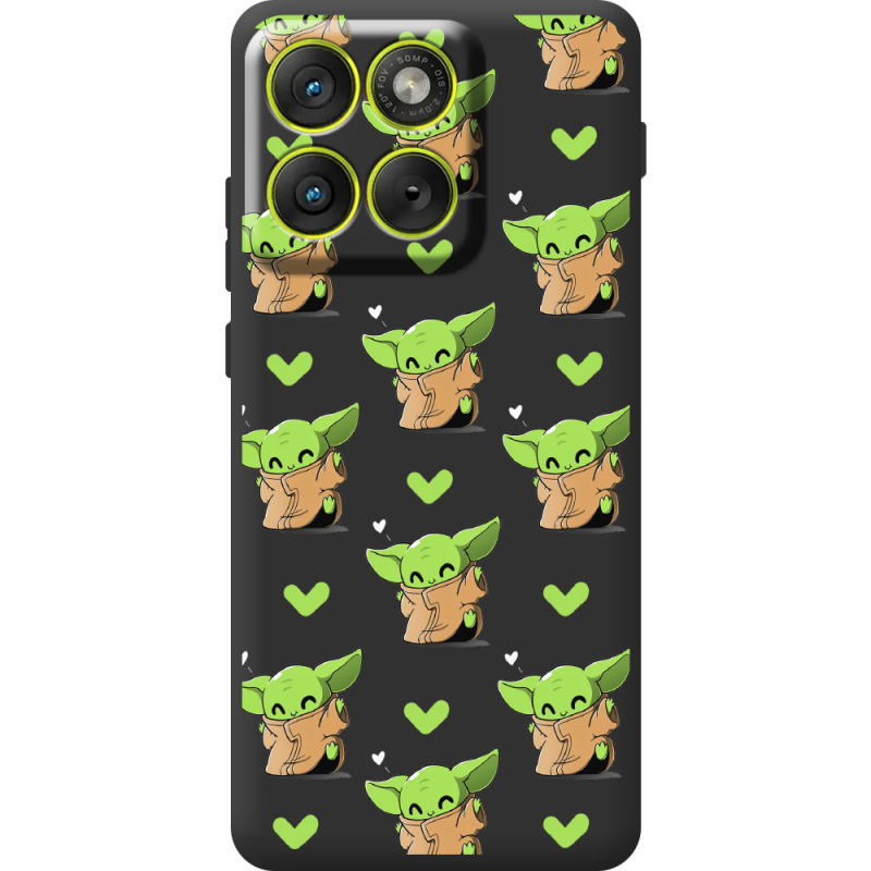 Прозорий чохол BoxFace Moto Edge 70 Pattern Baby Yoda