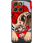 Прозорий чохол BoxFace Moto Edge 70 Winter Puggy