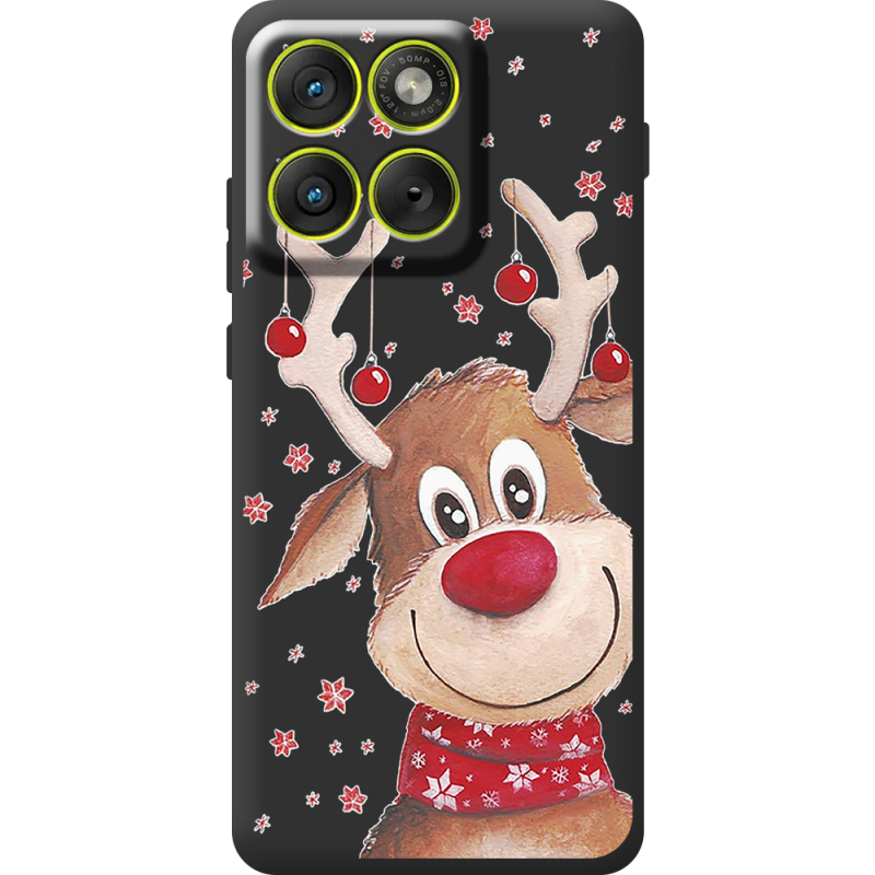 Прозорий чохол BoxFace Moto Edge 70 Winter Deer