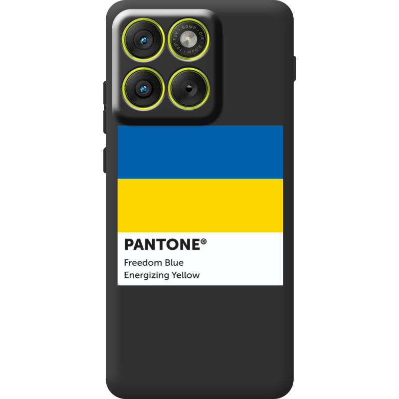 Прозорий чохол BoxFace Moto Edge 70 Pantone вільний синій