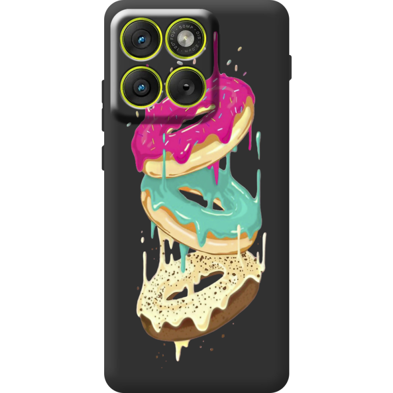 Прозорий чохол BoxFace Moto Edge 70 Donuts