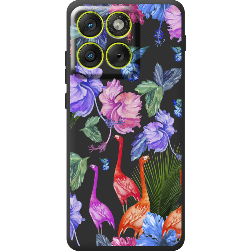 Прозорий чохол BoxFace Moto Edge 70 Flamingo