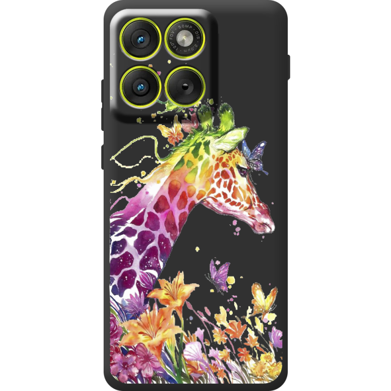 Прозорий чохол BoxFace Moto Edge 70 Colorful Giraffe