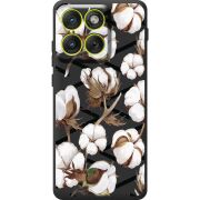 Прозорий чохол BoxFace Moto Edge 70 Cotton flowers