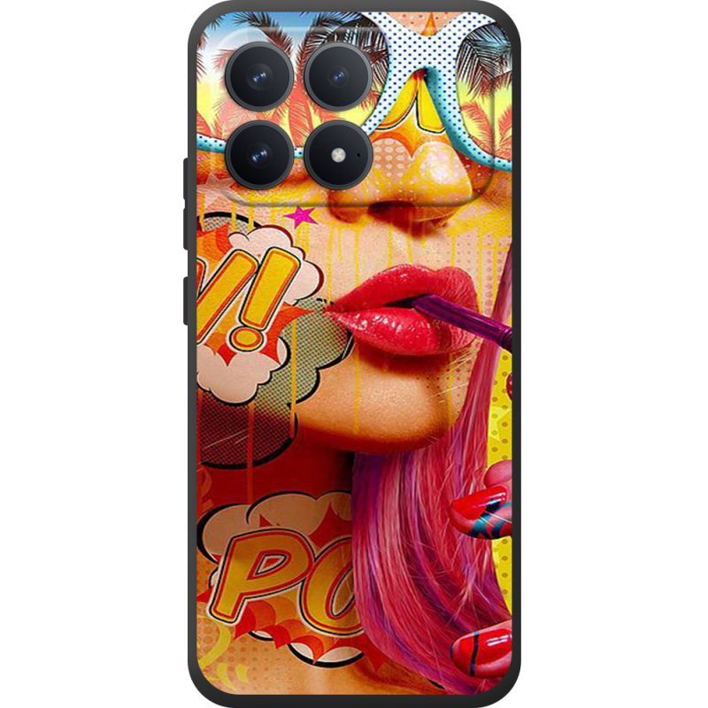 Чохол BoxFace Poco F8 Pro Yellow Girl Pop Art