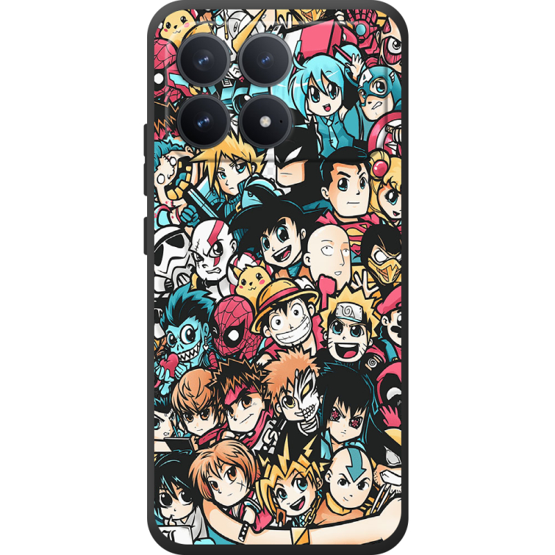 Чохол BoxFace Poco F8 Pro Anime Stickers