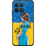 Чохол BoxFace Poco F8 Pro Україна дівчина з букетом