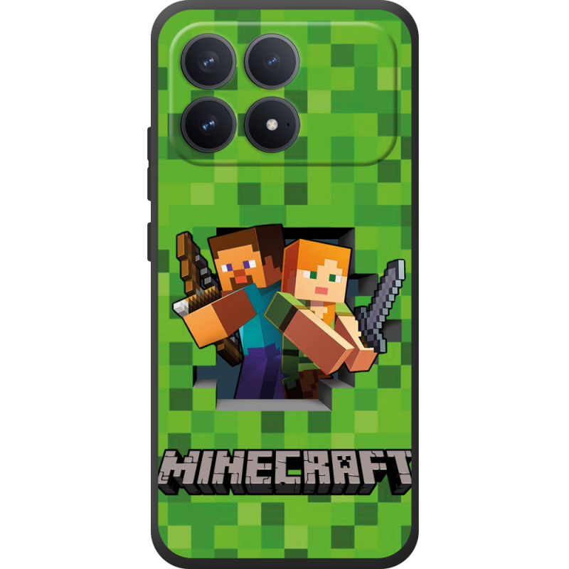 Чохол BoxFace Poco F8 Pro Майнкрафт Стів і Алекс