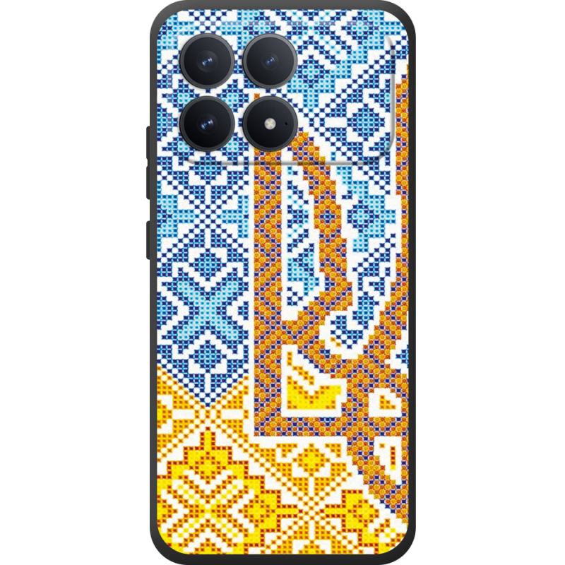 Чохол BoxFace Poco F8 Pro Тризуб Вишивка