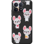 Прозорий чохол BoxFace Poco F8 Pro с 3D-глазками Mouse