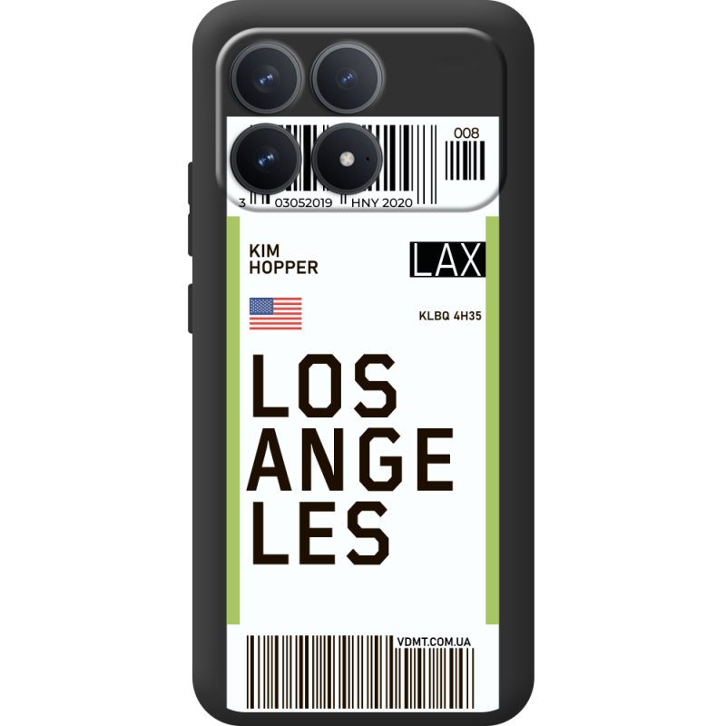 Прозорий чохол BoxFace Poco F8 Pro Ticket Los Angeles