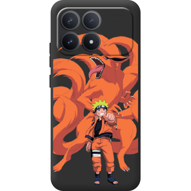 Прозорий чохол BoxFace Poco F8 Pro Naruto and Kurama
