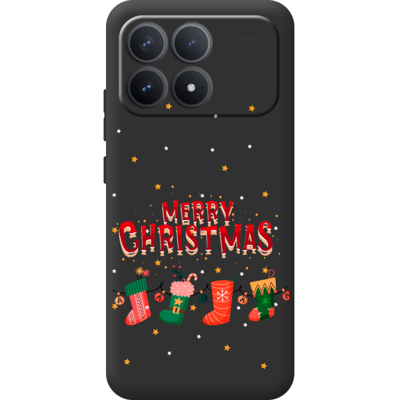 Прозорий чохол BoxFace Poco F8 Pro Merry Christmas