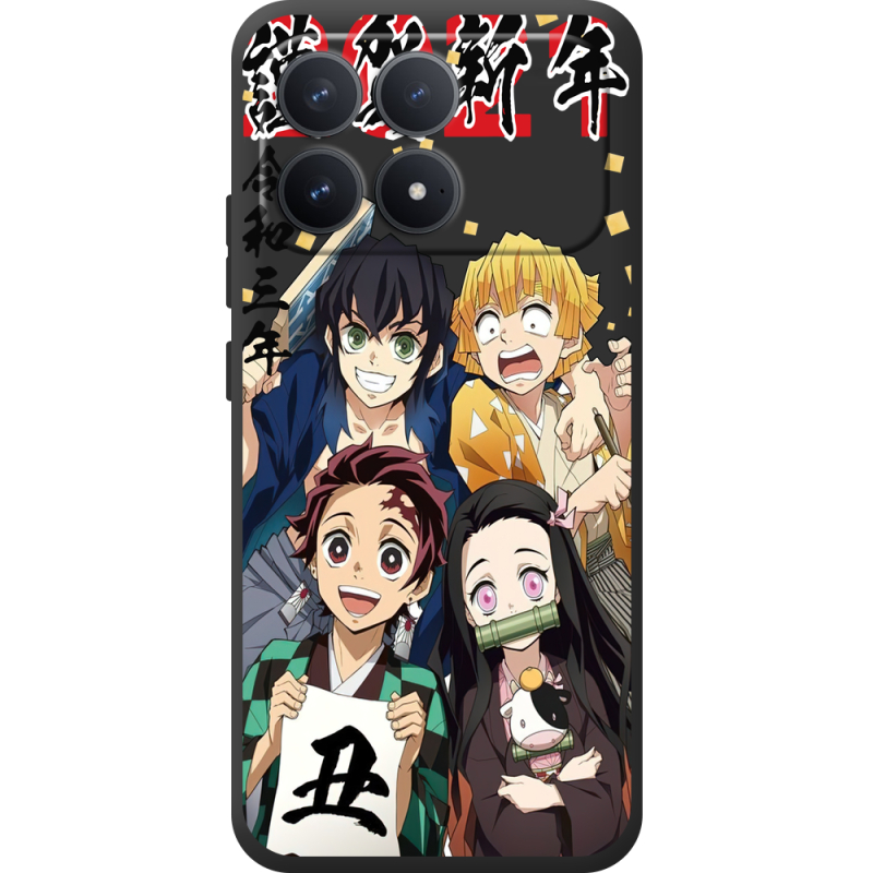 Прозорий чохол BoxFace Poco F8 Pro Незуко та друзі