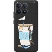 Прозорий чохол BoxFace Poco F8 Pro Segull in Cofee Pool