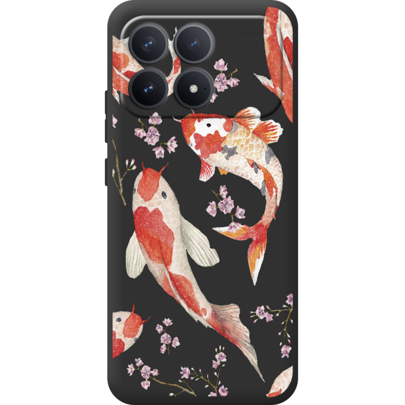 Прозорий чохол BoxFace Poco F8 Pro Japanese Koi Fish