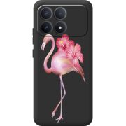 Прозорий чохол BoxFace Poco F8 Pro Floral Flamingo