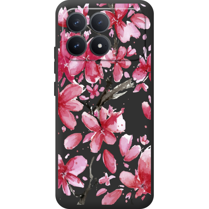 Прозорий чохол BoxFace Poco F8 Pro Pink Magnolia