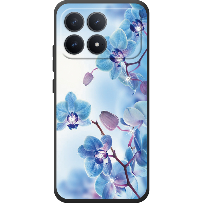 Чохол зі стразами Poco F8 Pro Orchids