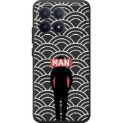 Чорний чохол BoxFace Poco F8 Pro Man Pattern