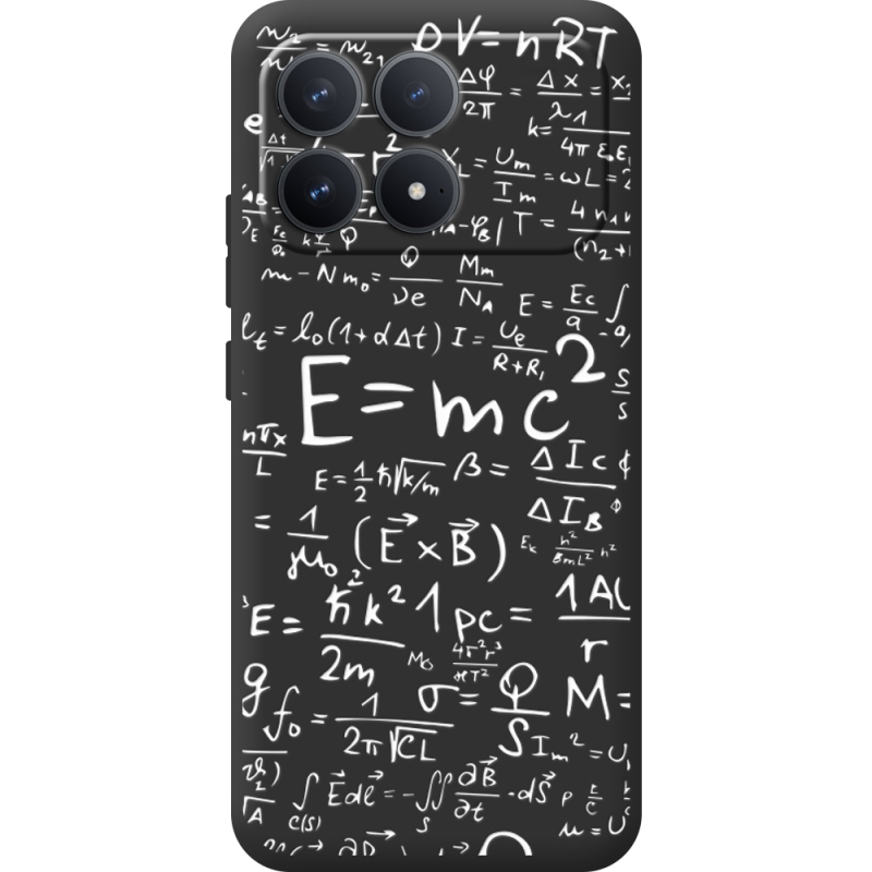 Чорний чохол BoxFace Poco F8 Pro E=mc2