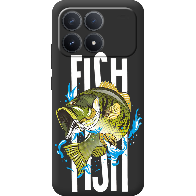 Чорний чохол BoxFace Poco F8 Pro Fish