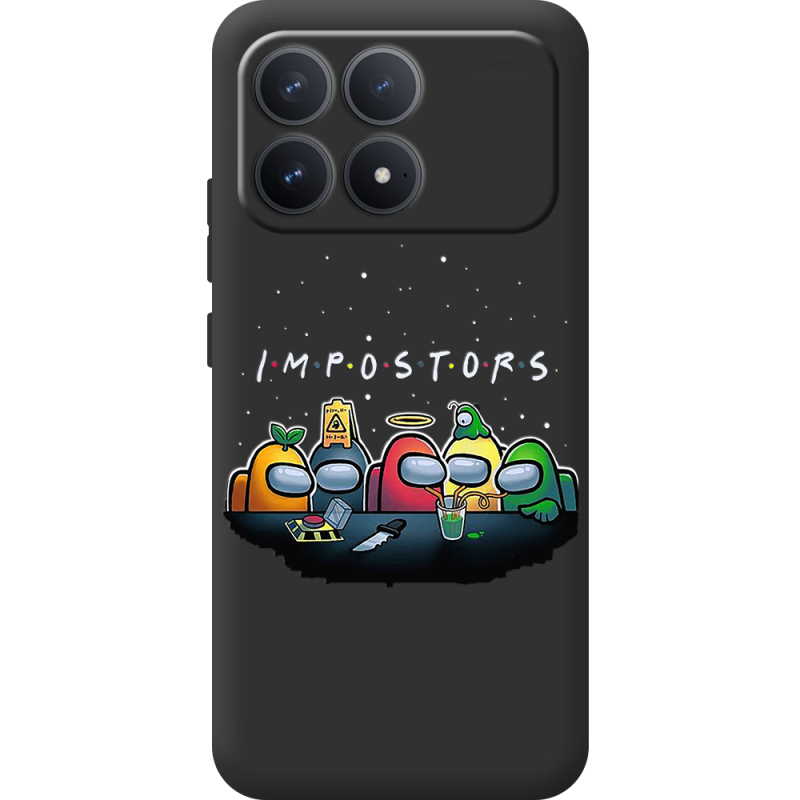 Чорний чохол BoxFace Poco F8 Pro Among Us Impostors