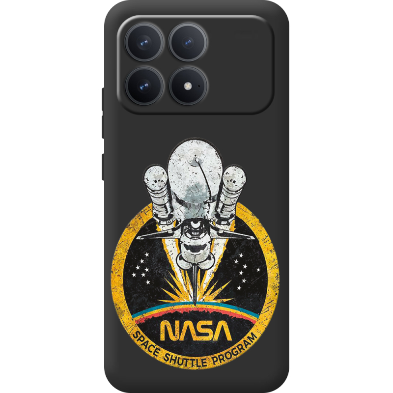 Чорний чохол BoxFace Poco F8 Pro NASA Spaceship