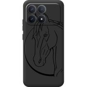 Чорний чохол BoxFace Poco F8 Pro Horse
