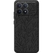 Чорний чохол BoxFace Poco F8 Pro Leaves