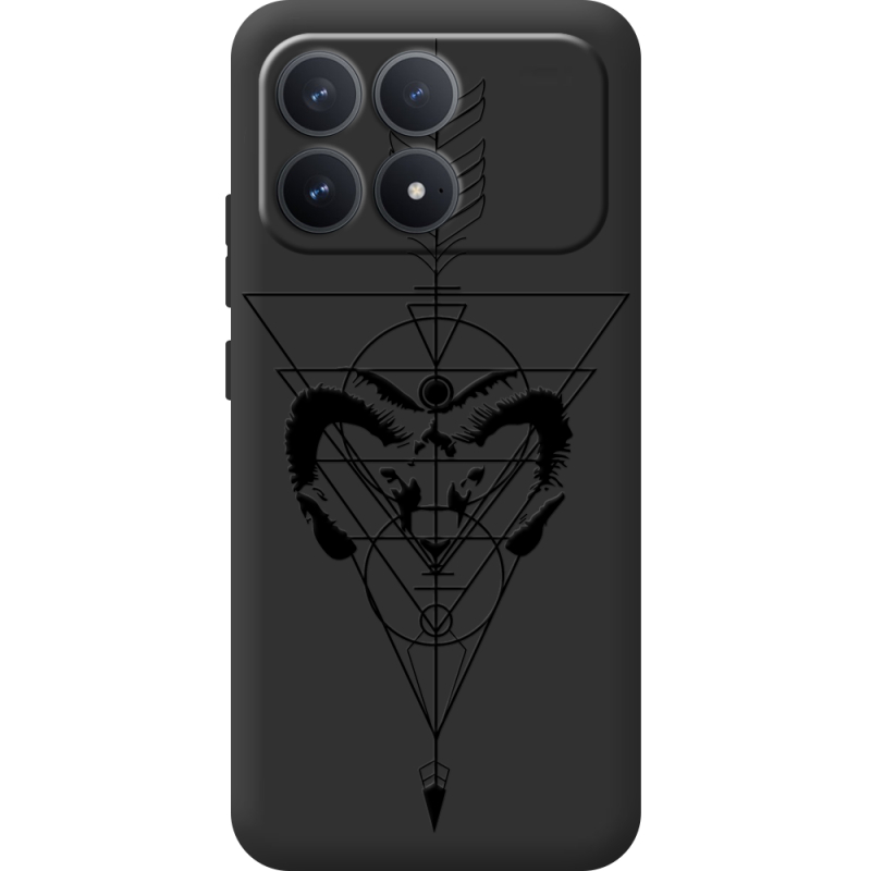 Чорний чохол BoxFace Poco F8 Pro 