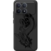 Чорний чохол BoxFace Poco F8 Pro Snake