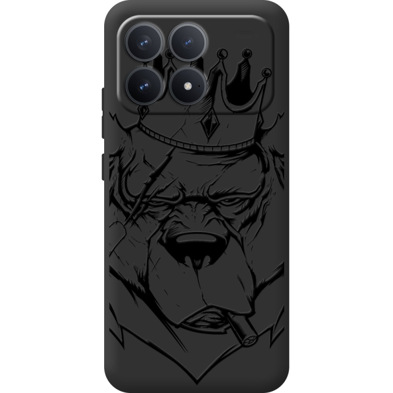 Чорний чохол BoxFace Poco F8 Pro Bear King