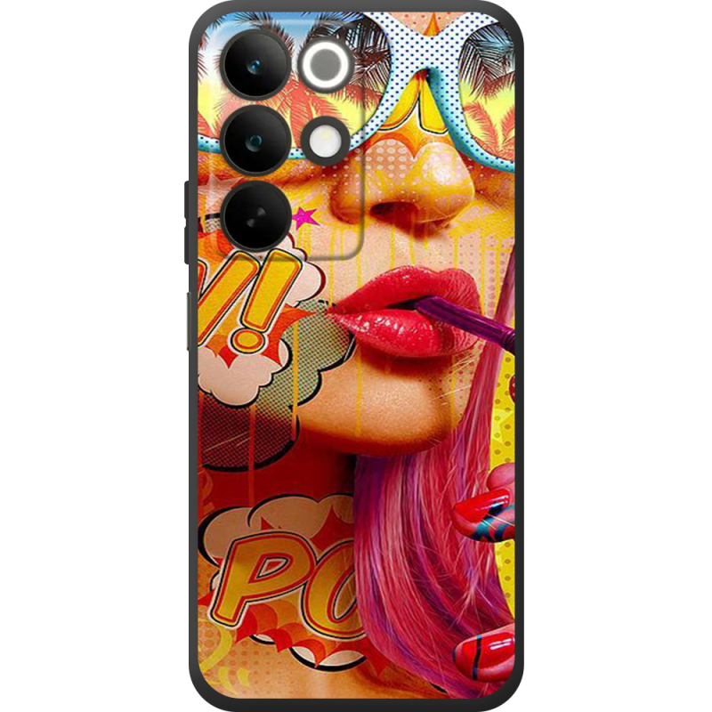 Чохол BoxFace Realme C85 Yellow Girl Pop Art